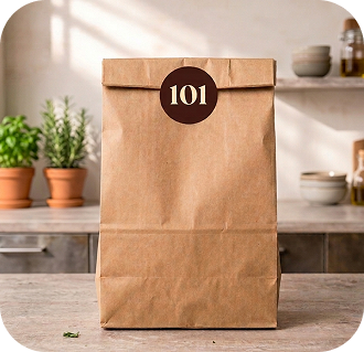 Kit de receta con ingredientes frescos